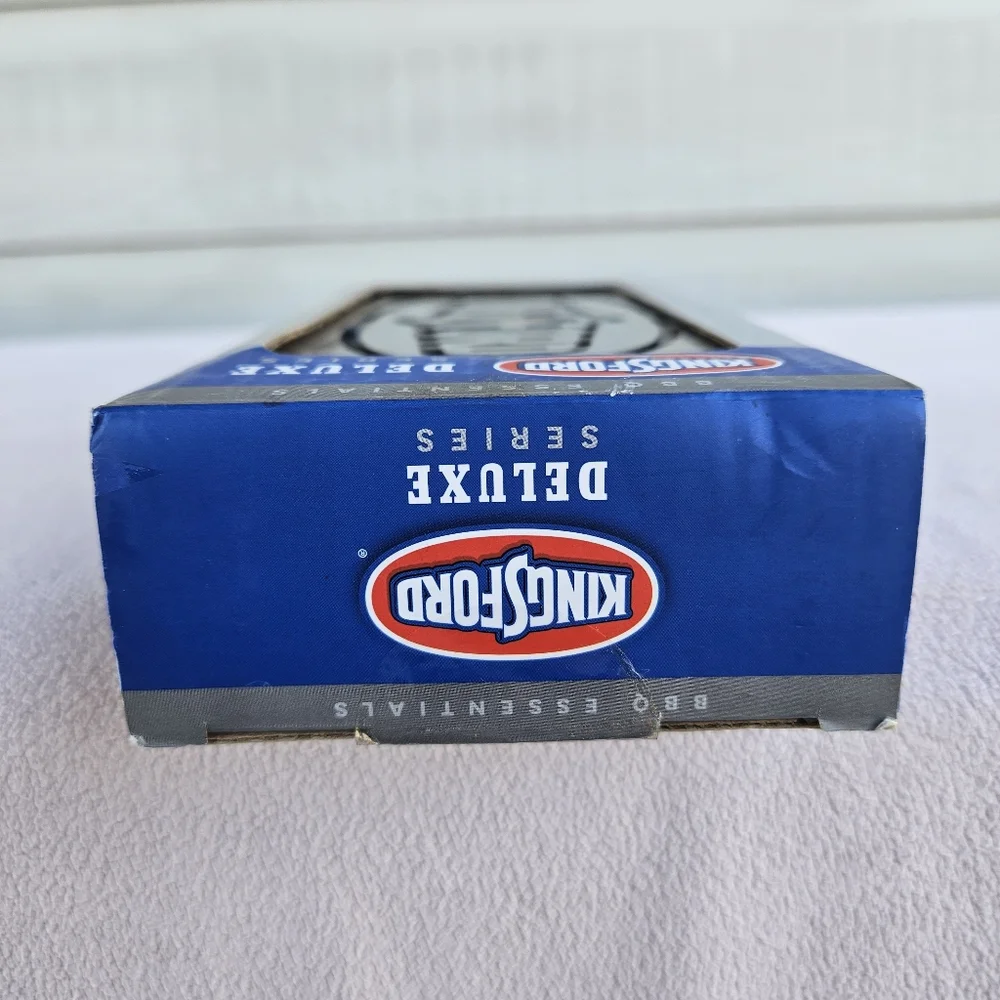 KingsFord Deluxe Series Stainless Steel Smoker Box for Grill Lid Stainless Steel